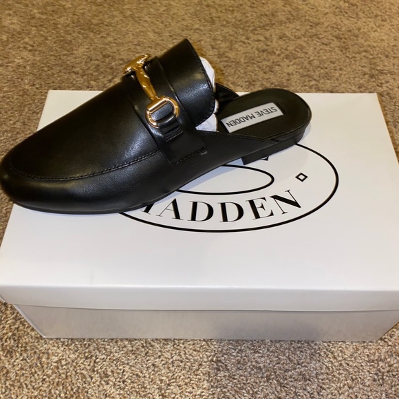 steve madden black mules